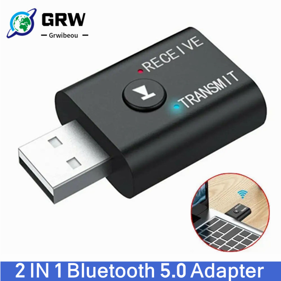 Laptop Accessories Headphones - Grwibeou 2 IN 1 USB Bluetooth