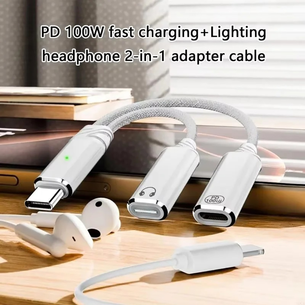 USB C Splitter 2 in 1 Headphon - Laptop Accessories Headphones recensie en prijs