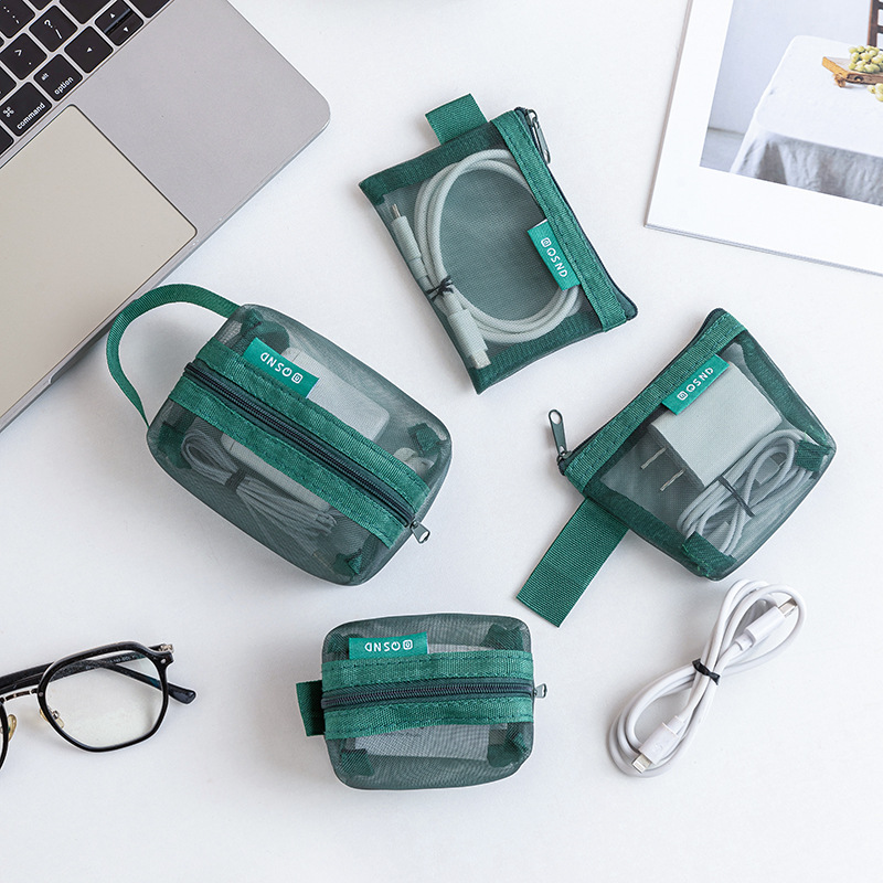 Transparent mesh data cable st - Cable Management Bag recensie en prijs