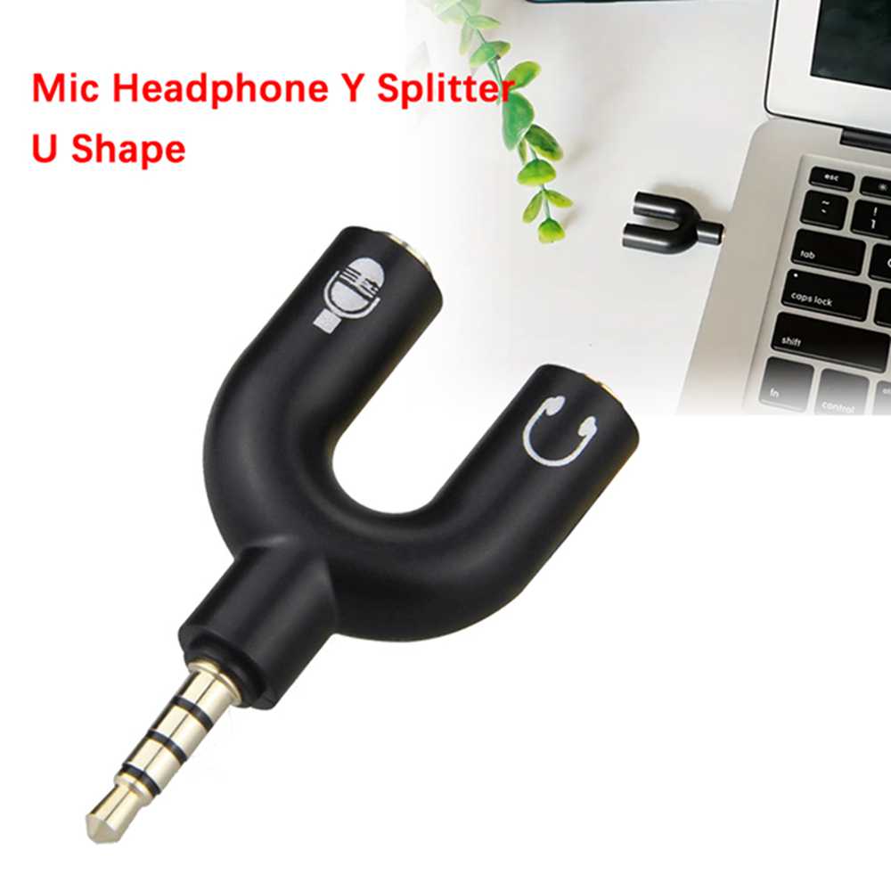 3.5mm Headphone Mic Splitter A - Laptop Accessories Headphones recensie en prijs