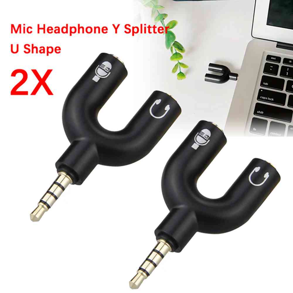3.5mm Headphone Mic Splitter A - Laptop Accessories Headphones recensie en prijs