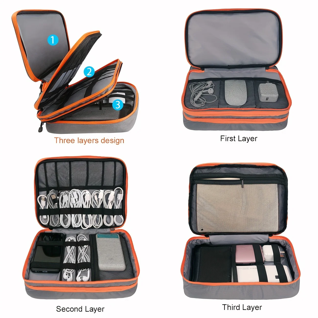 Portable Waterproof Multi-Laye - Cable Management Bag recensie en prijs