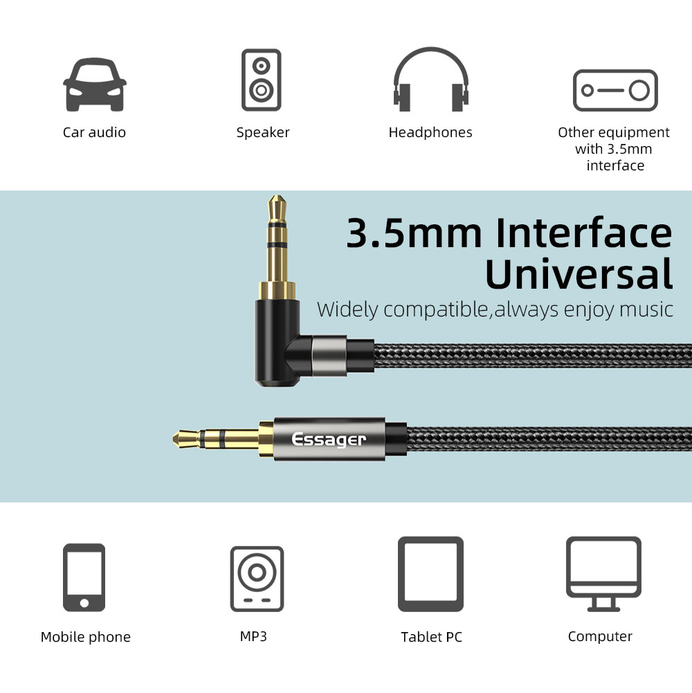 Essager Aux Extension Cable 3. - Laptop Accessories Headphones recensie en prijs