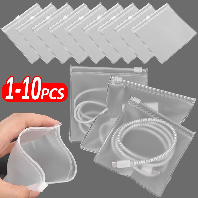 10-1PCS Clear Zipper Pouches P - Cable Management Bag recensie en prijs