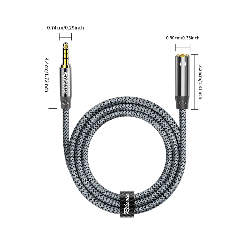Riksoin 3.5mm Headphone Extens - Laptop Accessories Headphones recensie en prijs