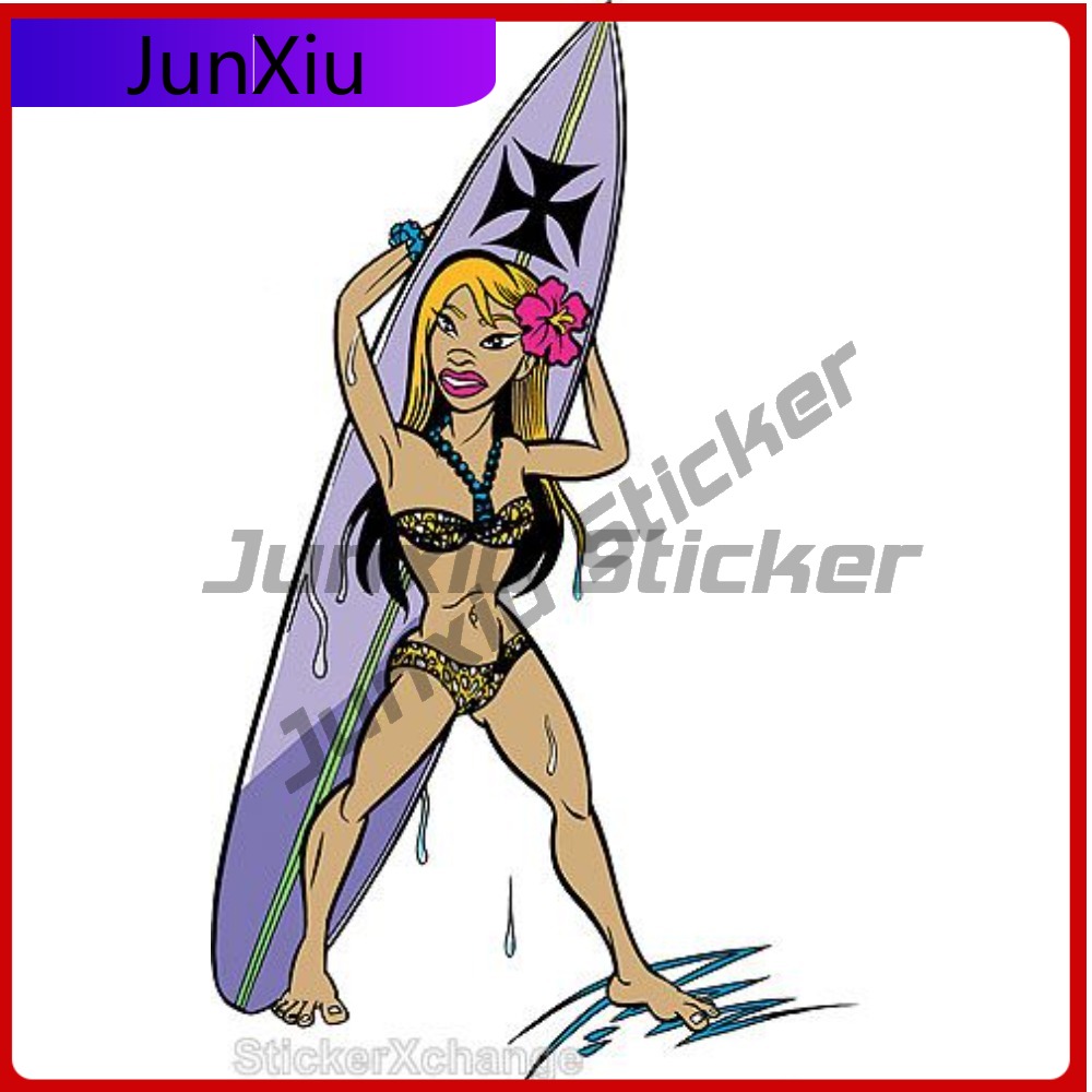 Surfer Girl Sticker New Best G - Laptop Accessories Best recensie en prijs