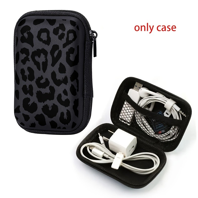 Black Leopard Print EVA Hard S - Cable Management Bag recensie en prijs