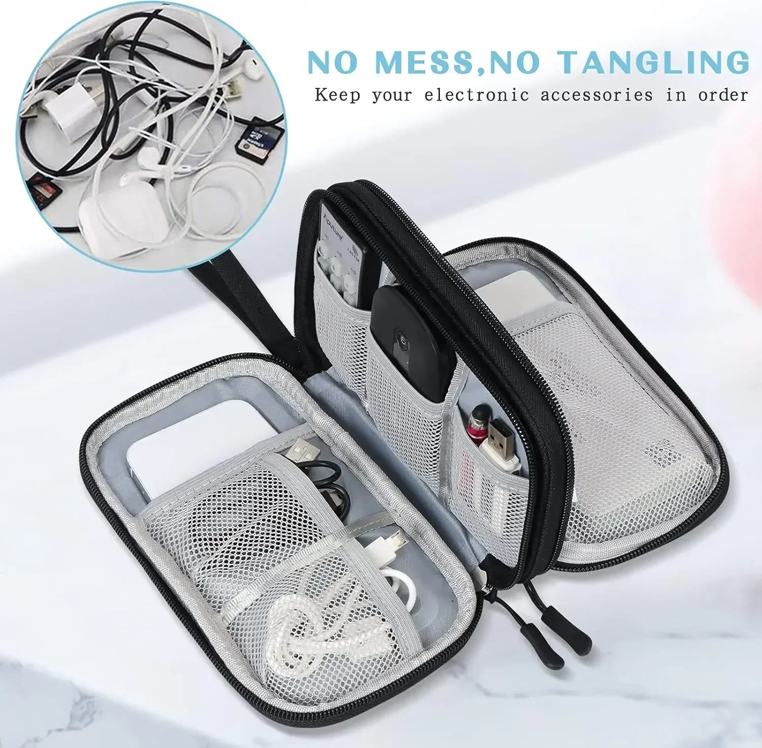 Travel Cable Bag Portable Digi - Cable Management Bag recensie en prijs