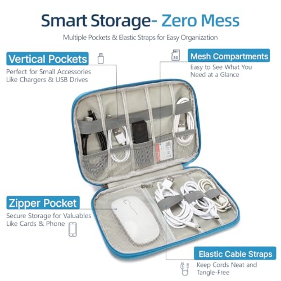 Electronics Organizer Travel C - Cable Management Bag recensie en prijs