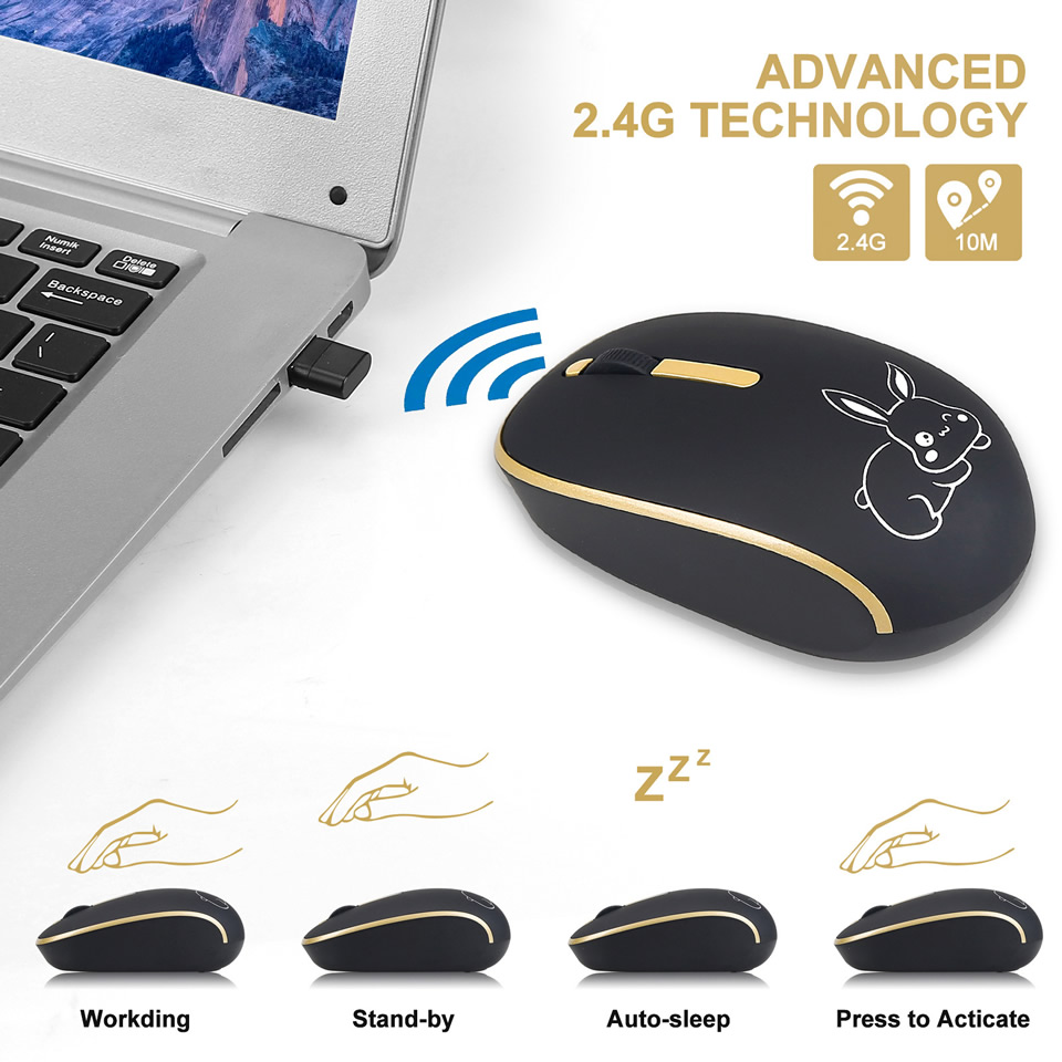 HKZA 2.4GHZ Type C Wireless Mo - Laptop Electronics Accessories recensie en prijs